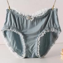 Super Soft Elastic Lingerie Modal Fungus Briefs Edge Fresh Cute Knickers Plus Size Underwear L