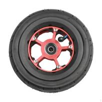 Elektrinio paspirtuko padanga Lengvai montuojama Amortizuojanti Universalus Lengvas Rato Padanga Stipinai Red Front Wheel