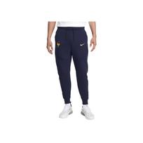 Nike FFF Tech Fleece Logotipas Gyvūno Siuvinėjimas Patogios Susiaurėjančios Futbolo Megztos Kelnės Vyriškos Kelnės Juoda Mėlyna FJ8284-498 2XL