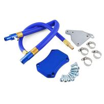 Automotive modified exhaust gas circulation pipe fittings EGR Valve Cooler Delete Kit 2011-15 Silverado Sierra 6.6L HD LML Duramax Diesel