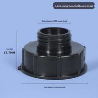 IBC Tote Valve Adapter: 3  to 2  Butterfly & Gate Valve DN100 to S60 Coarse Thread.