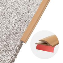 PVC kilimų krašto apdailos juosta Lipni lanksti grindų perėjimo juosta Saugiai pjaunama medinių plytelių laminato perėjimo dangtelis ruda
