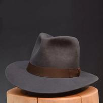 Vilnonė Fedora Kepurė Vintažinė Minkšto Veltinio Kepurė Vyriškos Trilby Kepurės Populiari Galvos Apdangalas Vyriška Kepurė Retro Fedora Kepurė Moteriška NZ354 Aukštos Kokybės Praktiška Kasdieniam Naudojimui 58cm pilka spalva
