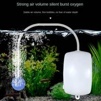 Aquarium Air Pump 2.5W Ultra Quiet Mini Oxygen Compressor for Fish Tank/Bowl with Dual Outlets Energy-Saving Bubbler Aerator 220V EU plug