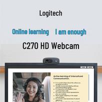 Logitech C270 HD Webcam with Microphone juoda