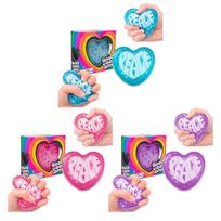 Heart Squishy Toy Slow Rising Stress Relief Soft Hand Feeling Creative Portable Decompression Gift mėlyna