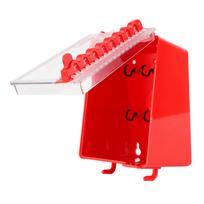 Wall Mount Lock Box 8 Hole Positions Hanging Locks Keys Combination Box with Transparent Panel