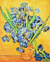 Tapyba pagal skaičius: VAZA SU VILKDALGIAIS Vincent van Gogh  40x50 dėžutėje