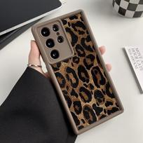 Silikoninis Leopardo dėklas Samsung S25 Ultra S24 FE A55 A54 A35 A16 A15 A34 A33 A25 A14 A13 A06 A05 A05s A53 S23 Plus S22 dangtelis Samsung A15 4G 5G