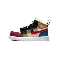 Jordan Air  1 Mid Alt SE GC Non-Slip Shock Absorption Durable Mid-Top Retro Basketball Shoes Baby Sneakers White Red DR6961-100 23.5