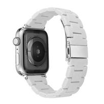 Saldainių spalvų laikrodžio apyrankė Apple Watch 49mm 44mm 40mm 45/41mm 42mm 38mm 44mm 46mm Vaivorykštės dervos apyrankė iWatch 10/9/8/7/6/5 serijoms Ultra dirželis 38mm balta