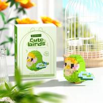 Mini statybinės kaladėlės 3D Paukščių serija Mielas papūgos modelis Kaladėlių rinkinys Surinkti Kawaii Stalo dekoras Žaislai vaikams Dovanos