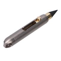 Mini Everlasting Pencil Ti Alloy Retractable Mechanical Graphite Pencil for Camping Emergency with Keychain Replaceable