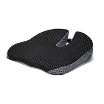 Memory Foam Car Wedge Seat Cushion for Driving, Height Booster & Posture Support, 4D Mesh Seat Pad with Adjustable Straps PU juoda