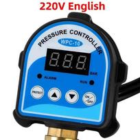 1pc 220V 110V Automatic Eletronic Digital Display Pressure Controller Switch WPC-10 Oil Water Booster Pump Air Compressor Vacuum 20mm 0.78inch