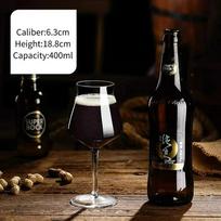 Craft Beer Stemware TEKU Beer Glass Cup Tulip Wine Glasses Creative Cocktail Glasses Cups Wide Mouth Glass Beer Cup Bar Tools 400-430ml