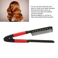Rounded Teeth V Shaped Hair Comb Portable Portable Hair Comb  For Knotty Hair