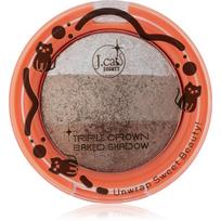 J.Cat Beauty Triple Crown ilgai išliekantys akių šešėliai atspalvis 103 Gingerbread 2.5 g