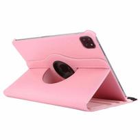 „iPad 2021 Case 12.9 Tablet Case 360“ besisukantis odinis stovo apsauginis dangtelis, skirtas iPad Pro 12 9 dėklui 2022 2021 2020 2017 2015 m. iPad 12.9 2022 6th rožinė