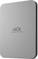 LACIE Mobile Drive HDD USB-C 5TB 2.5inch Moon Silver with USB-C cable