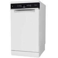 WHIRLPOOL Free standing Dishwasher WSFO 3O34 PF, Energy class D, Width 45 cm, 8 programs, PowerClean, Third basket, White