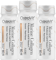 OstroVit Collagen Marine Shot, Coconut Peach, 80 ml