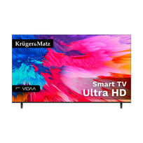 „Krüger and Matz KM0255UHD-V3“ 139 cm (55") UHD išmanusis televizorius su „Wi-Fi“ ir juodas