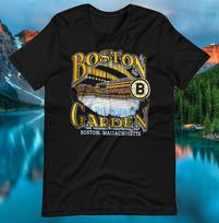 NHL Boston Bruins T-shirt Animacinis Karikatūrinis Trumpomis Rankovėmis S-4XL Juodas Vyriškas Unisex T-shirt L