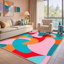 Modern Abstract Living Room Carpet Luxury Soft Bedside Mat Easy To Clean Coffee Table Rug For Home Decor 60*90cm
