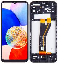 Originalus Samsung Galaxy A14 A146P 5G LCD ekranas + jutiklinis ekranas (Renovuotas) Juodas rėmelis
