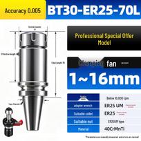 Dynamic CNC Tool Holder: BT40/BT50/BT30 ER32 Collet, Extended High-Precision Milling Cutter