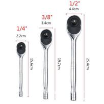 Automatic Quick-Release Ratchet Wrench Set: Large, Medium, Small - Labor-Saving Design 538 1/2 (17mm Socket) *1/4