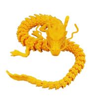 Resin 3d Printed Chinese Dragon With Movable Joints For Aquarium Decoration 47cm/18.50in