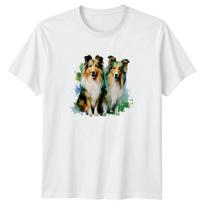 Watercolor Shetland Sheepdog Art Sheltie TShirt Sheltie Dog Owner S