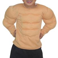 Viso kūno raumenų kostiumas Cosplay apranga, rodanti krūtinės ir pilvo raumenų reljefą. Puikiai tinka scenos pasirodymams ir susibūrimams.