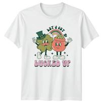 Lets Get Lucked Up TShirt Retro St Patricks Day Party Gift For Him And Her S