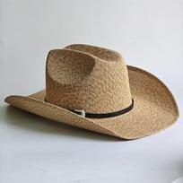 Wide-Brimmed Western Cowboy Hat Machine-Woven Hat For Women Men Outdoor Beach Travel Vacation Sun Protection Hat 56-58cm