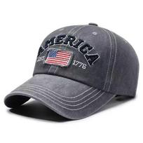 Amerikos vintažinė skalauta džinsinė snapback kepuraitė su snapeliu Beisbolo kepurė Vyrams Moterims Sportinė Laisvalaikio Žvejybos Kepurė Kepurė Nuo Saulės
