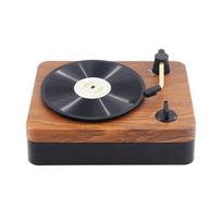 Retro FM radijas nešiojamas radijo imtuvas Bluetooth 5.0 garsiakalbis vintage įrašų grotuvas Muzika MP3 palaikymas laisvų rankų įranga TF kortelė / AUX grojimas ruda