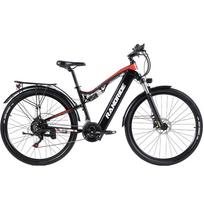 RANDRIDE YG90 29 colių elektrinis dviratis vyriškas pilnai amortizuojantis kalnų dviratis SHIMANO hidraulinis stabdys 1000w E-bike suaugusiems 29 juoda