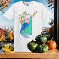 Mažoji undinėlė Karalius Marškinėliai Vaikams Hoodies Vyrams Moterims Unisex Marškinėliai SX387 S