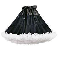 Moterų Crinoline Apatinis Sijonas Juodas Pusiau Apatinis Sijonas Vestuvinei Suknelei 1 black