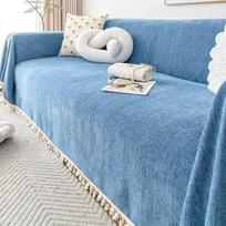 Modern Chenille Herringbone Sofa Cover All Season Universal Soft Fabric Protector for Living Room Furniture 180x130cm