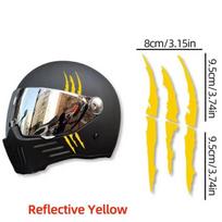 Monster Claw Scratch Stickers for Motorcycle Helmet Fuel Tank, Waterproof Vinyl Decals, Creative Scooter Body Decor 19cmX8cm