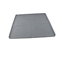 Šaldytuvo silikoninis kilimėlis 19,68x19,68x0,59 colio Kilimėlis po šaldytuvu Apsaugo nuo vandens pratekėjimo ir grindų pažeidimų black