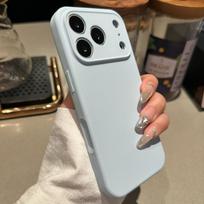 Fine hole Ai button liquid silicone mobile phone case is suitable for Apple 17PROMAX trend 16 skin feeling 15 girly style iPhone17