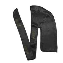 Durag Silk Satin Custom Designer Bonnets and Durags Satin Women Black Silky Durags pilka spalva