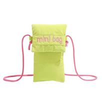 Simple Yellow Rose Red Cute Phone Bag Embroidery Mini Crossbody Bag Purse Card Holder Girls geltona