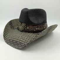 Fashion Western Floral Straw Woven Cowboy Hat Embroidery  Floral Straw Cowgirl Hat Beach Hat Summer Hat Girl Hat
