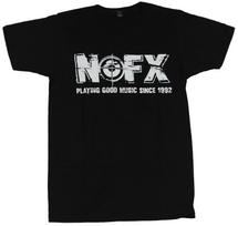 Nofx NOFX Marškinėliai Grojant gerą muziką nuo 1992 m. Baltas logotipas S